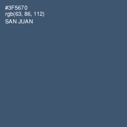 #3F5670 - San Juan Color Image
